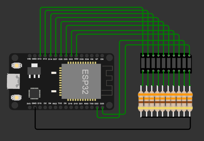 Circuit LED pattern A