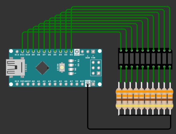 Circuit LED pattern B